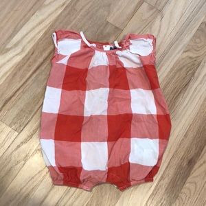 Baby gap red romper 6-12 months